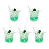 Transparent Resin Big Pendants RESI-TAC0019-04A-27