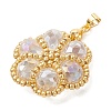 Seed Beads & Glass Beaded Pendants PALLOY-MZ01299-01-2