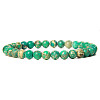 Synthetic Imperial Jasper Round Beaded Stretch Bracelet SF8562-28-1-1