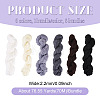 6 Bundles 6 Colors Acrylic Fiber Yarn OCOR-TA0003-17-4