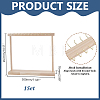 Rectangle Wooden Necklace Organizer Display Stands NDIS-WH0010-36C-2