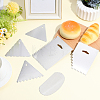6Pcs Cake Cream 430 Stainless Steel Scraper AJEW-WH0410-142-4