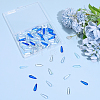 100Pcs 5 Colors Baking Paint Transparent Glass Pendants FIND-SC0023-47A-6