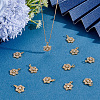 12Pcs Brass Micro Pave Cubic Zirconia Pendants KK-ME0004-66-4