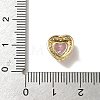 Brass Micro Pave Cubic Zirconia Beads KK-I276-46G-07-3