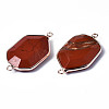 Natural Red Jasper Links Connectors G-S359-280G-3