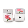 Printed Plating Acrylic Beads AC-CBA655C-17B-2