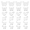 300Pcs 6 Style 201 Stainless Steel Charms STAS-DC0002-12-2
