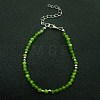 Elegant Natural Peridot Bead Beaded Bracelets ZL0377-2-1