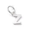 925 Sterling Silver Letter Charms LS-STER-C012-01S-Z-1