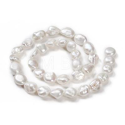 Natural Baroque Pearl Keshi Pearl Beads Strands PEAR-K004-31-A-1