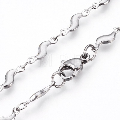 Non-Tarnish 304 Stainless Steel Link Chains Necklaces NJEW-F242-02P-1