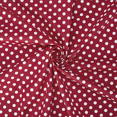 Polka Dot Pattern Cotton Fabric DIY-GA0010-22A-1