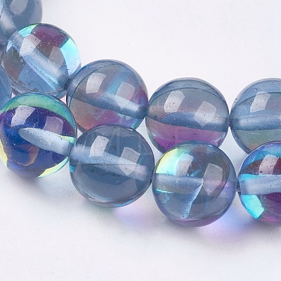 Synthetic Moonstone Beads Strands G-E468-H01-10mm-1