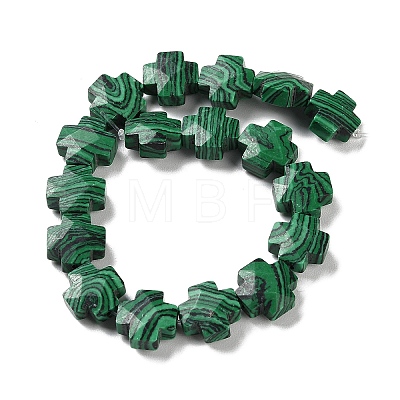 Synthetic Malachite Beads Strands G-K357-C08-01-1