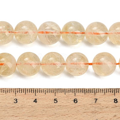Natural Citrine Beads Strands GG-CBACB71-03-12mm-1