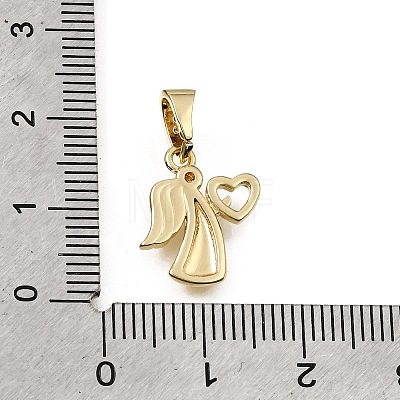 Brass Micro Pave Clear Cubic Zirconia Charms CU-L001-14G-05-1
