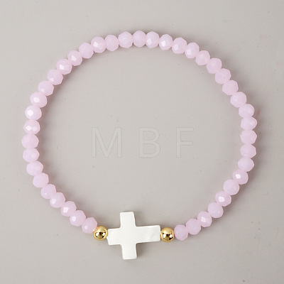 Bohemian Glass Beads Stretch Bracelets KO2121-3-1