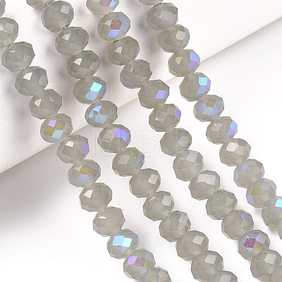 Electroplate Glass Beads Strands EGLA-A044-J1mm-L10-1