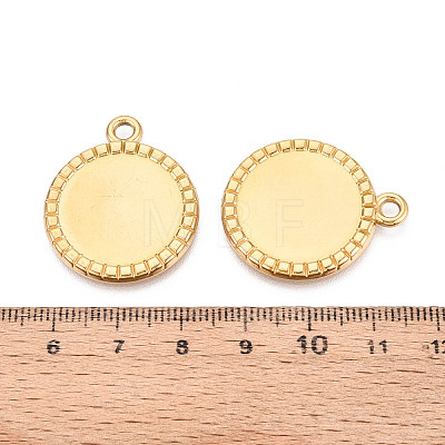 304 Stainless Steel Pendant Cabochon Settings STAS-N108-69G-1