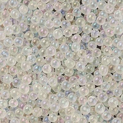 Luminous Transparent Glass Seed Round Beads GLAA-F124-D02-A-1