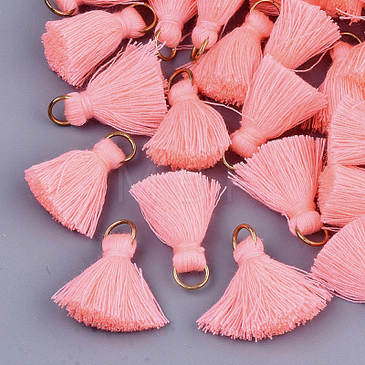 Polycotton(Polyester Cotton) Tassel Pendant Decorations X-FIND-S280-15-1