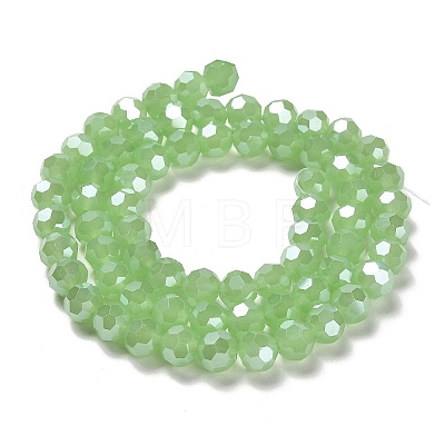 Electroplate Glass Beads Strands EGLA-A035-J8mm-A01-1