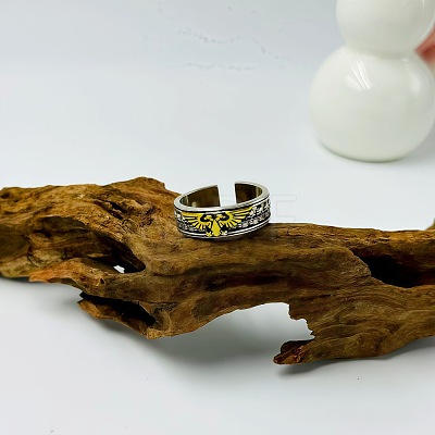 Alloy Cuff Open Rings for Men WGBC561-01-1