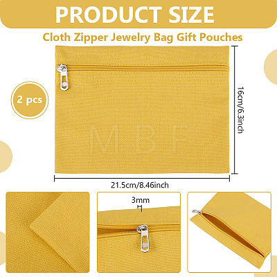 Cloth Zipper Jewelry Bag Gift Pouches ABAG-WH0040-53C-1