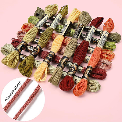 6-Ply Polyester Embroidery Floss OCOR-CY0004-40C-1