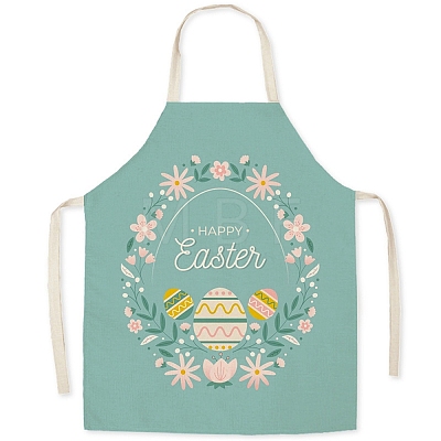 Cute Easter Egg Pattern Polyester Sleeveless Apron PW-WG98916-14-1