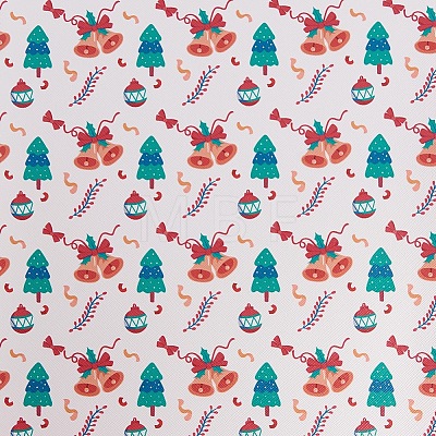 Christmas Theme Printed PVC Leather Fabric Sheets DIY-WH0158-61C-06-1