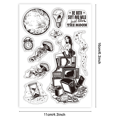 Custom PVC Plastic Clear Stamps DIY-WH0448-0365-1