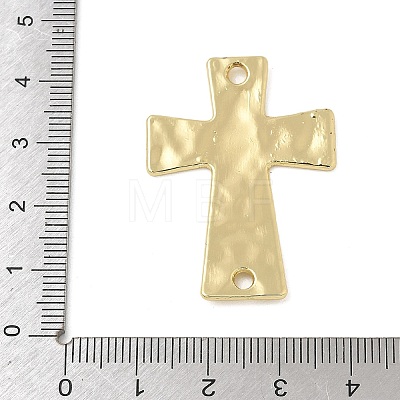 Alloy Textured Religion Cross Links Connector Charms FIND-Z127-01G-03-1