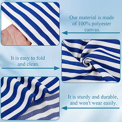 1Pc Stripe Polyester Chair Replacement Fabric AJEW-GF0014-50E-1