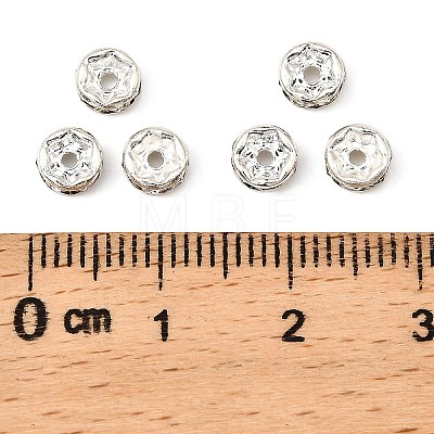 Brass Rhinestone Spacer Beads RB-A014-Z5mm-01S-1