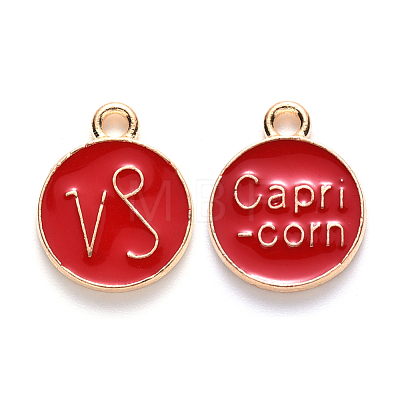 Alloy Enamel Pendants ENAM-S124-01A-07E-1