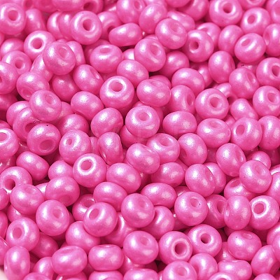Baking Paint Luster Glass Seed Beads X1-SEED-B001-04A-05-1