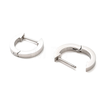 202 Stainless Steel Hoop Earrings EJEW-C076-06C-P-1