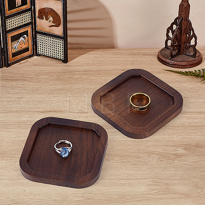Wood Display Trays for Earrings Rings Bracelets ODIS-WH0043-285-1