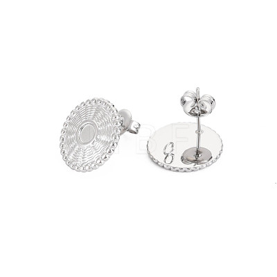 304 Stainless Steel Stud Earring Findings STAS-N097-229P-1