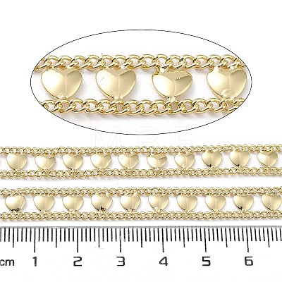 Rack Plating Brass Curb Chains CHC-F018-07G-01-1