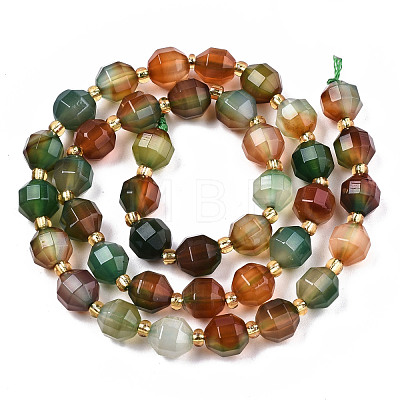 Natural Peacock Agate Beads Strands G-T131-82A-03-1