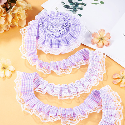12.5 Yards Polyester Pleated Ribbon OCOR-TA0003-84B-1