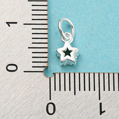 925 Sterling Silver Birthstone Charms STER-G035-01C-02-1