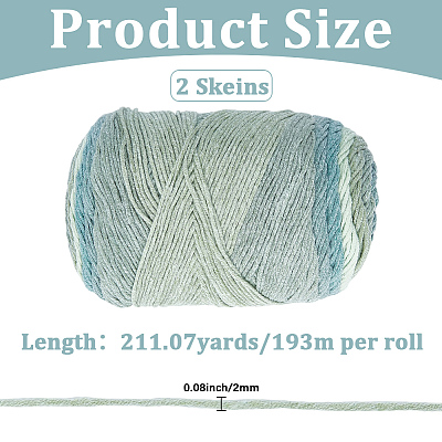 Cotton with Acrylic Fibers Knitting Yarn DIY-WH20055-121C-1
