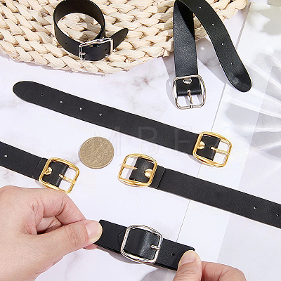 6Pcs 2 Colors Black PU Imitation Leather Purse Strap Accessories FIND-CL0002-24-1