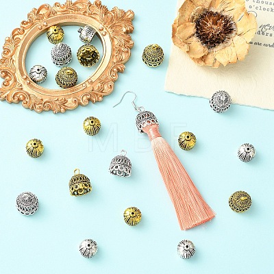20Pcs 2 Styles 2 Colors Tibetan Style Alloy Pendant Bails FIND-YW0013-15-1