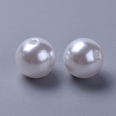 Imitated Pearl Acrylic Beads PACR-14D-1-1-1