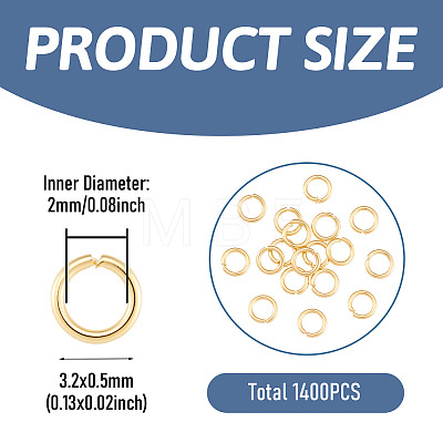 20g Brass Open Jump Rings FIND-TA0010-69A-G-1